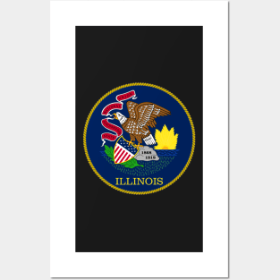 Illinois Coat of Arms Posters and Art